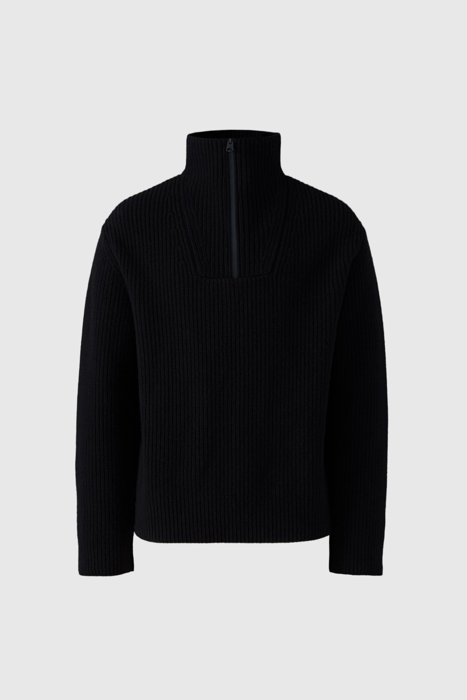 MARIO Fisherman Rib Quarter-Zip Pullover for Men | Mackage® UK