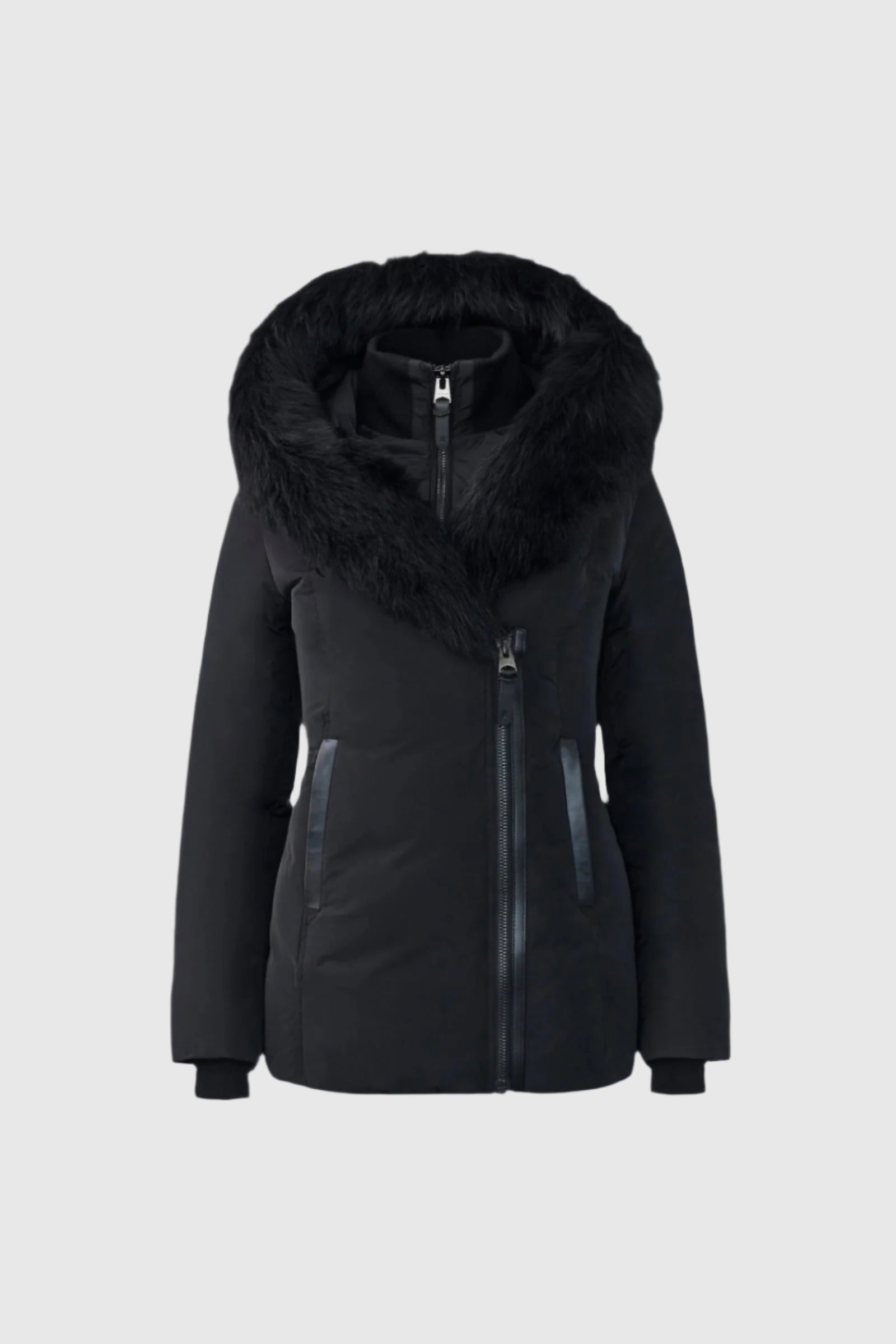 ADALI-SH Down coat with Leather for Women | Mackage® UK