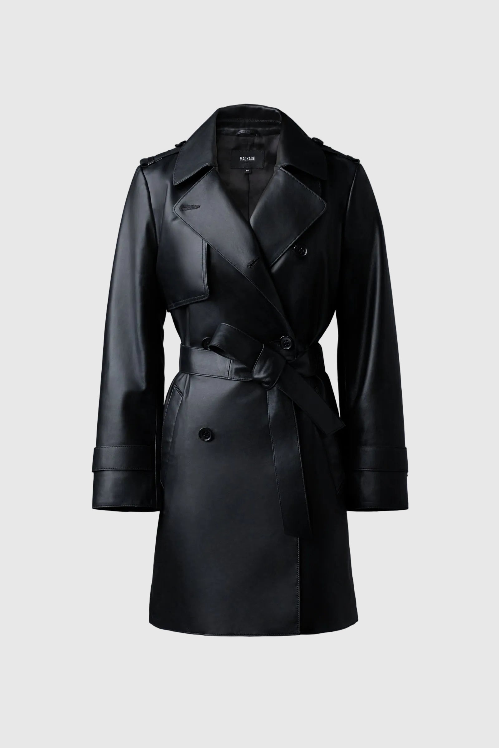 Mely, Long leather trench coat Mackage® UK