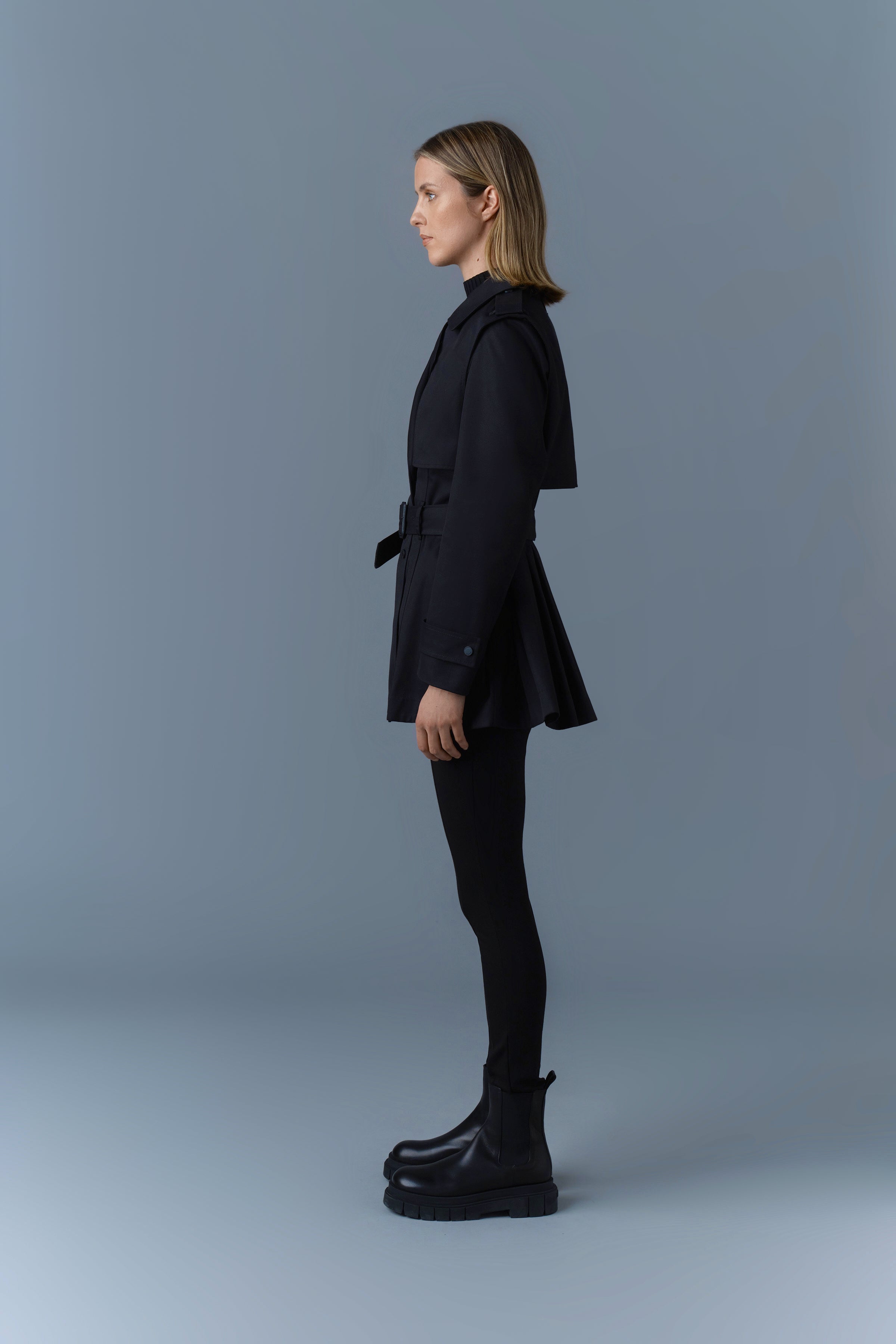 ADVA Mid-Length buckled belt trench | Mackage® UK
