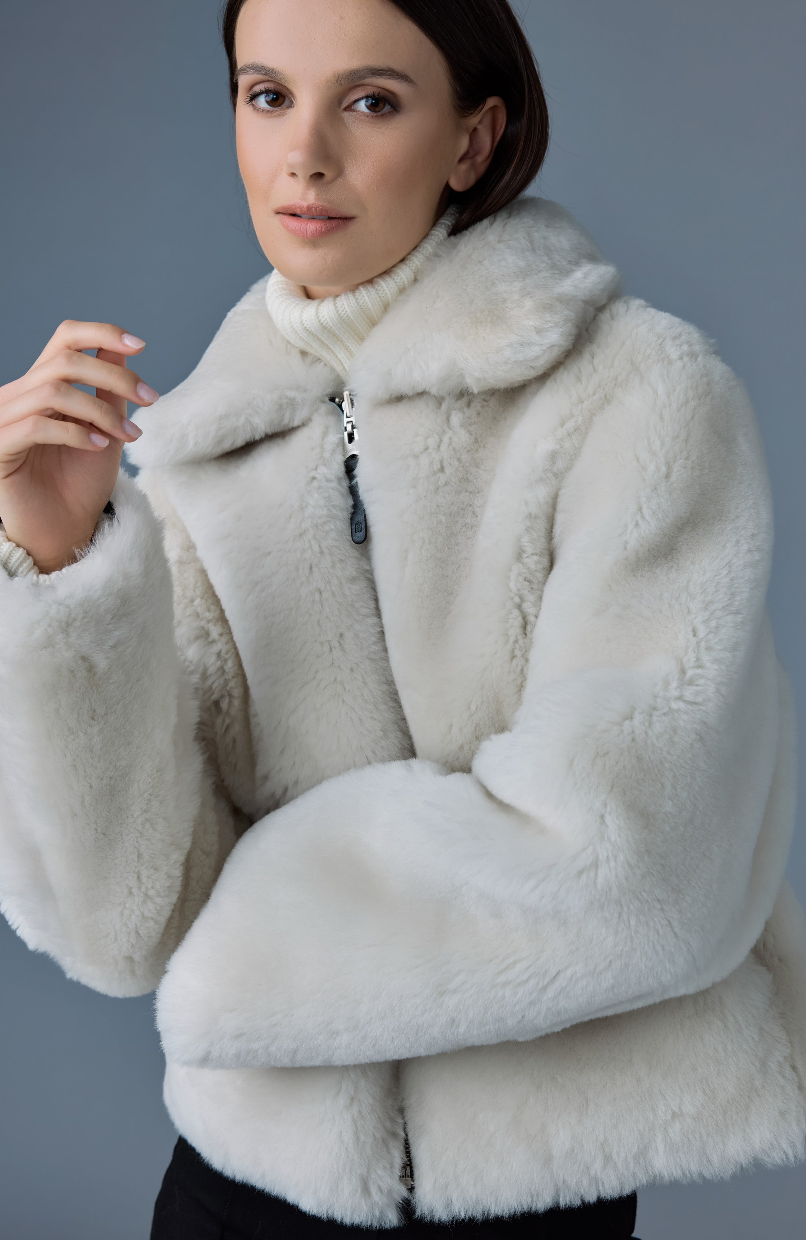 BETTY 2-in-1 reversible leather shearling jacket | Mackage® UK