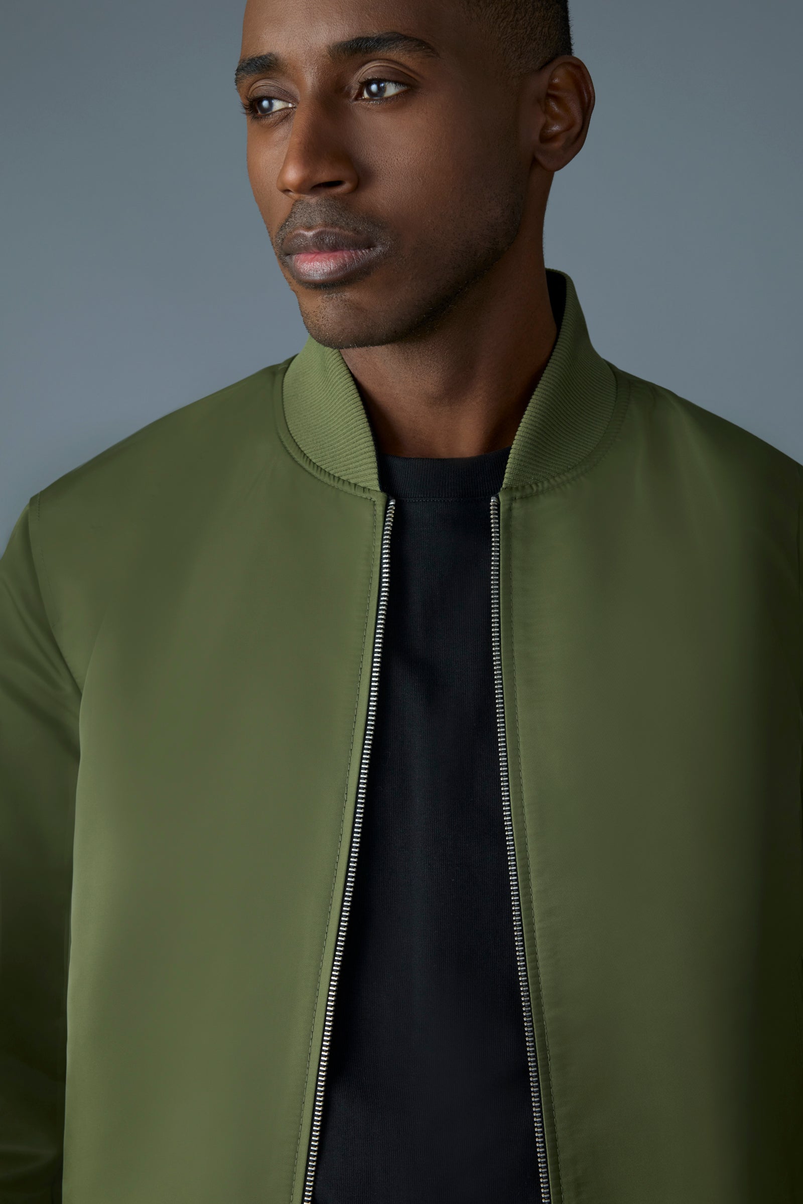 EASTON-SA - 2-In-1 Reversible Leather Bomber Jacket for Men