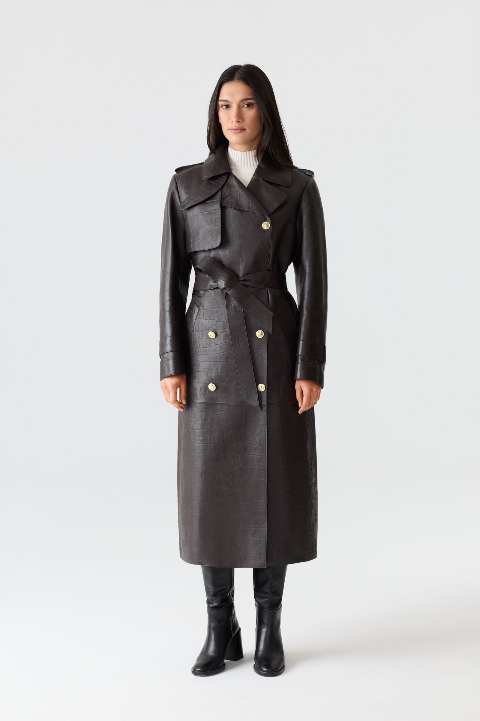 ワコマリア　LEATHER DOUBLE BREASTED COAT Wacko Maria wool coat Double Breasted PRM EU