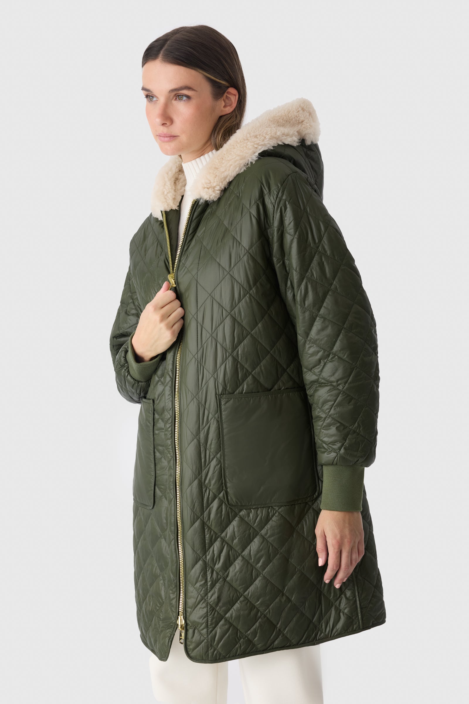 HERA 3-in-1 Down Jacket With Shearling Lining for Women | Mackage® UK