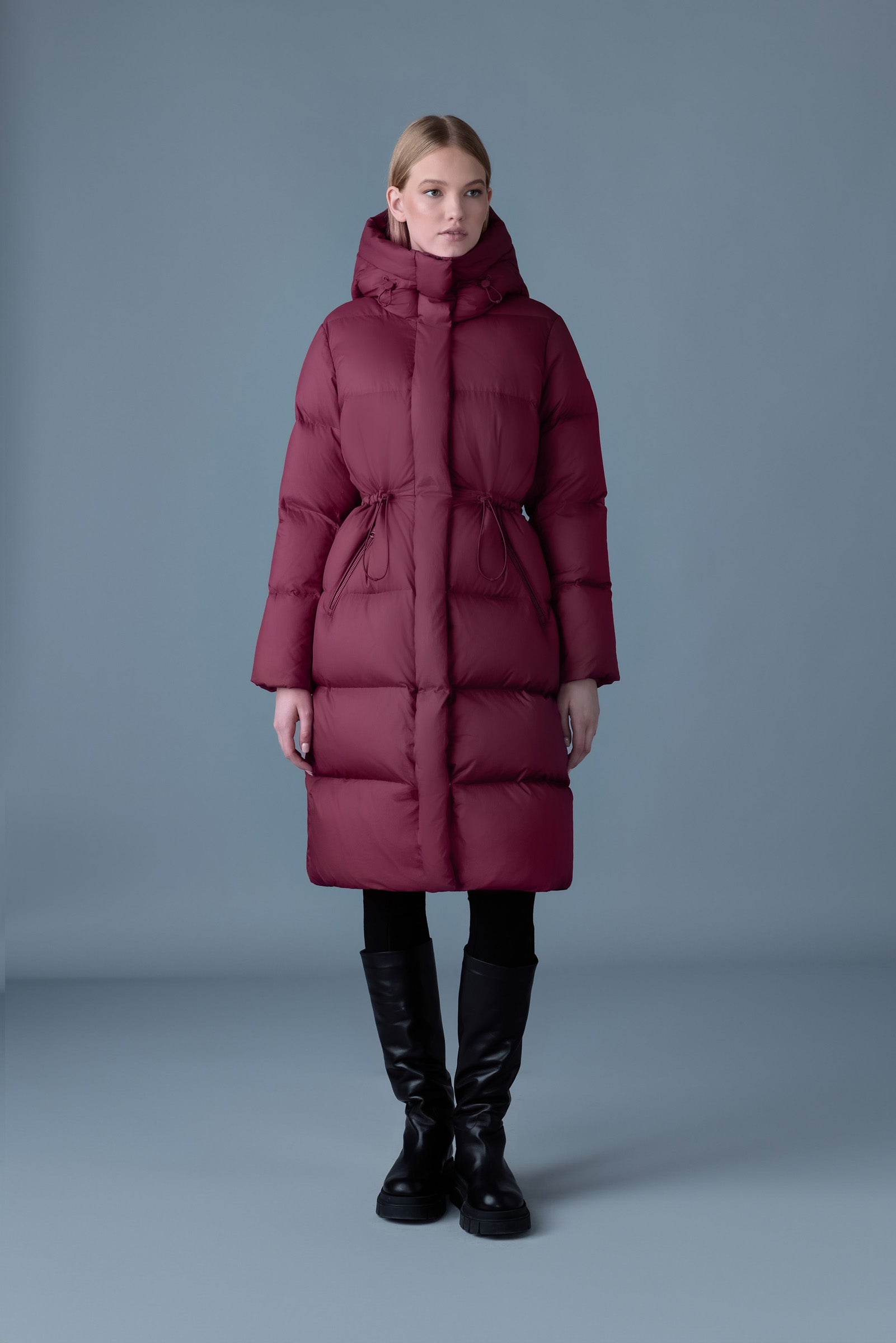 ISHANI-SW softwash long Down coat with hood for Women | Mackage® UK