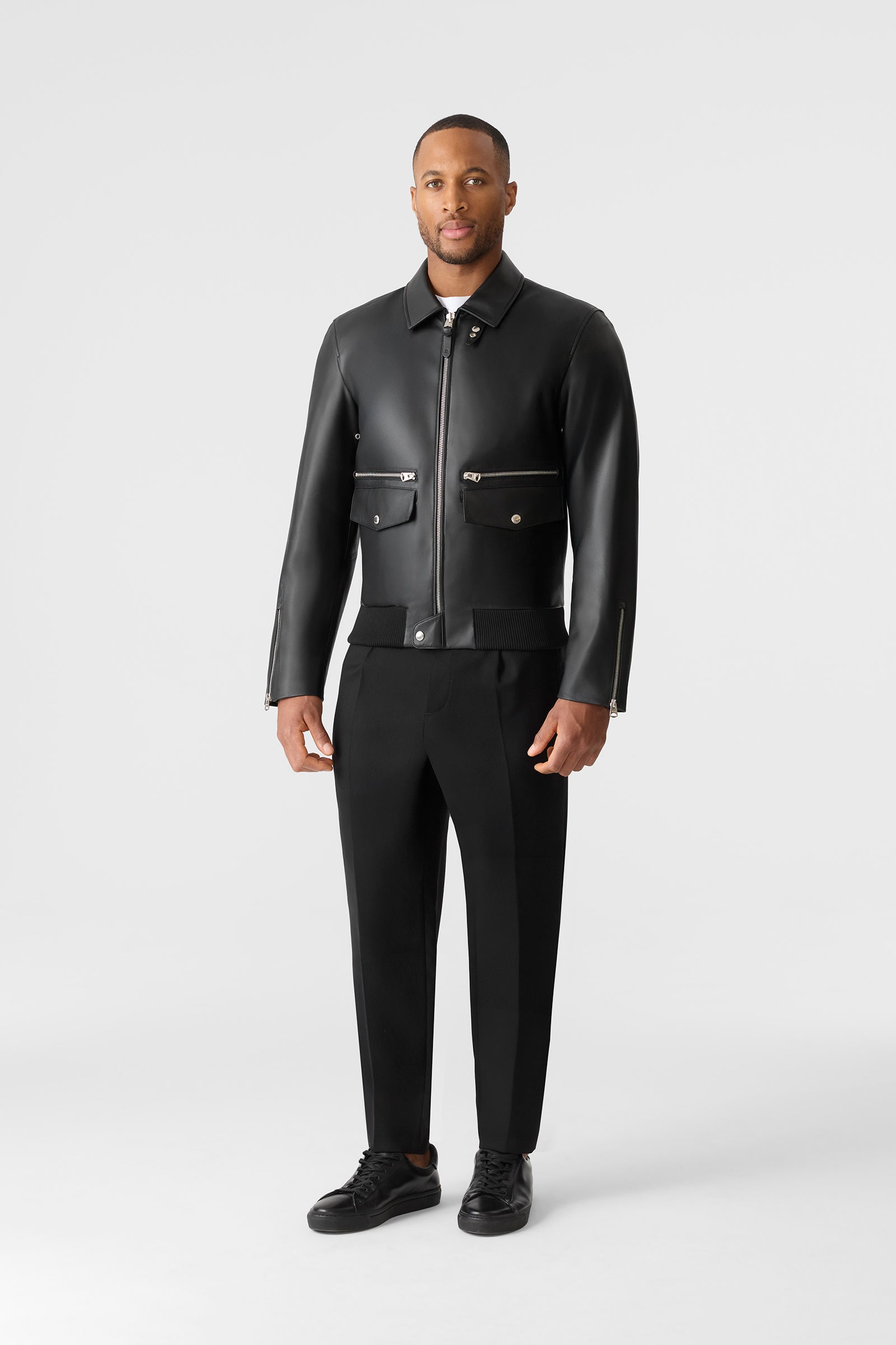JAKARI Leather Zip Jacket for Men | Mackage® UK