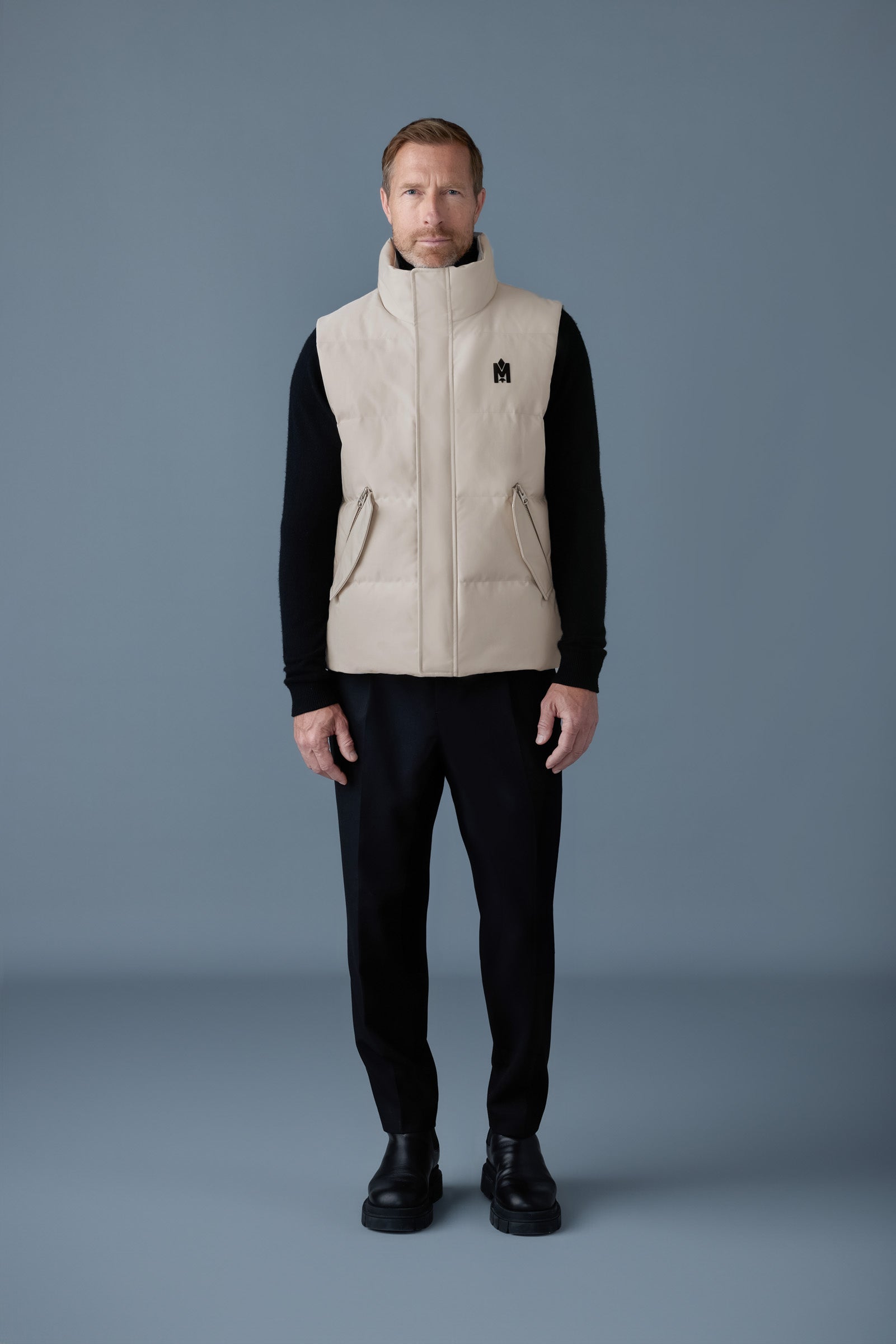 JOSEPH Down vest with funnel collar for Men | Mackage® UK JOSEPH Down vest with funnel collar for Men | Mackage® UK