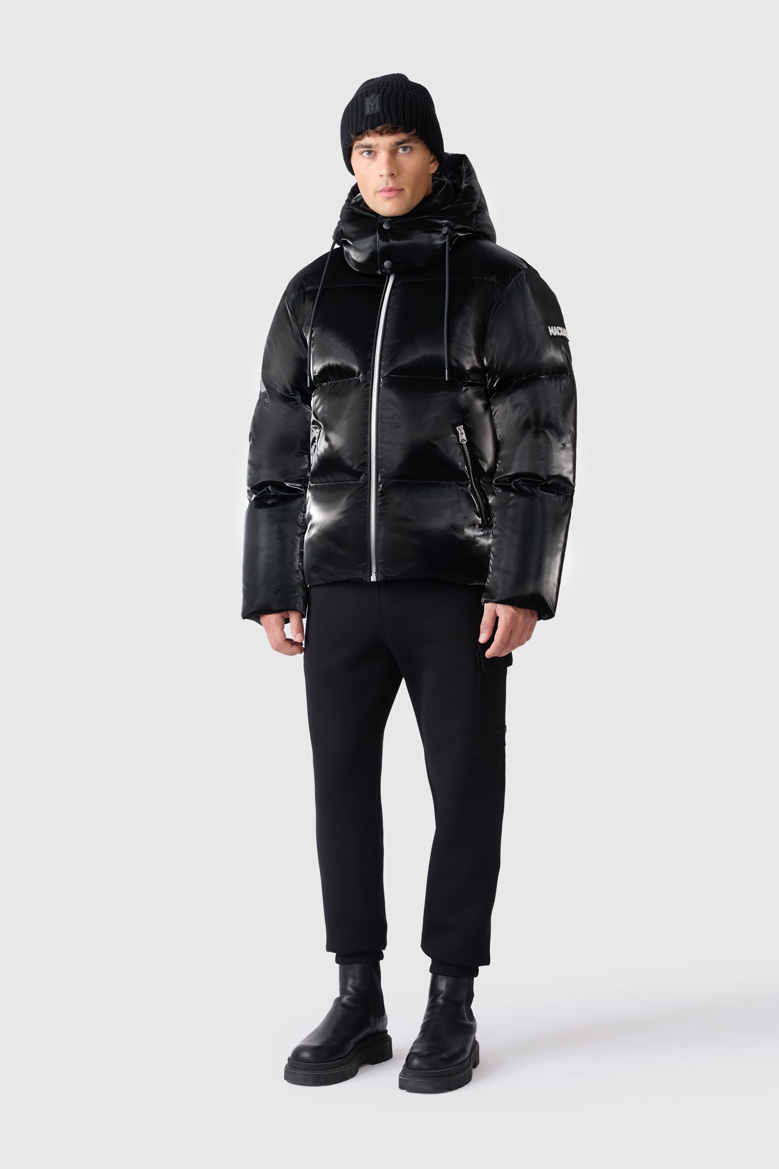 KENT-GLO High-Gloss Hooded Down Jacket for Men | Mackage® UK