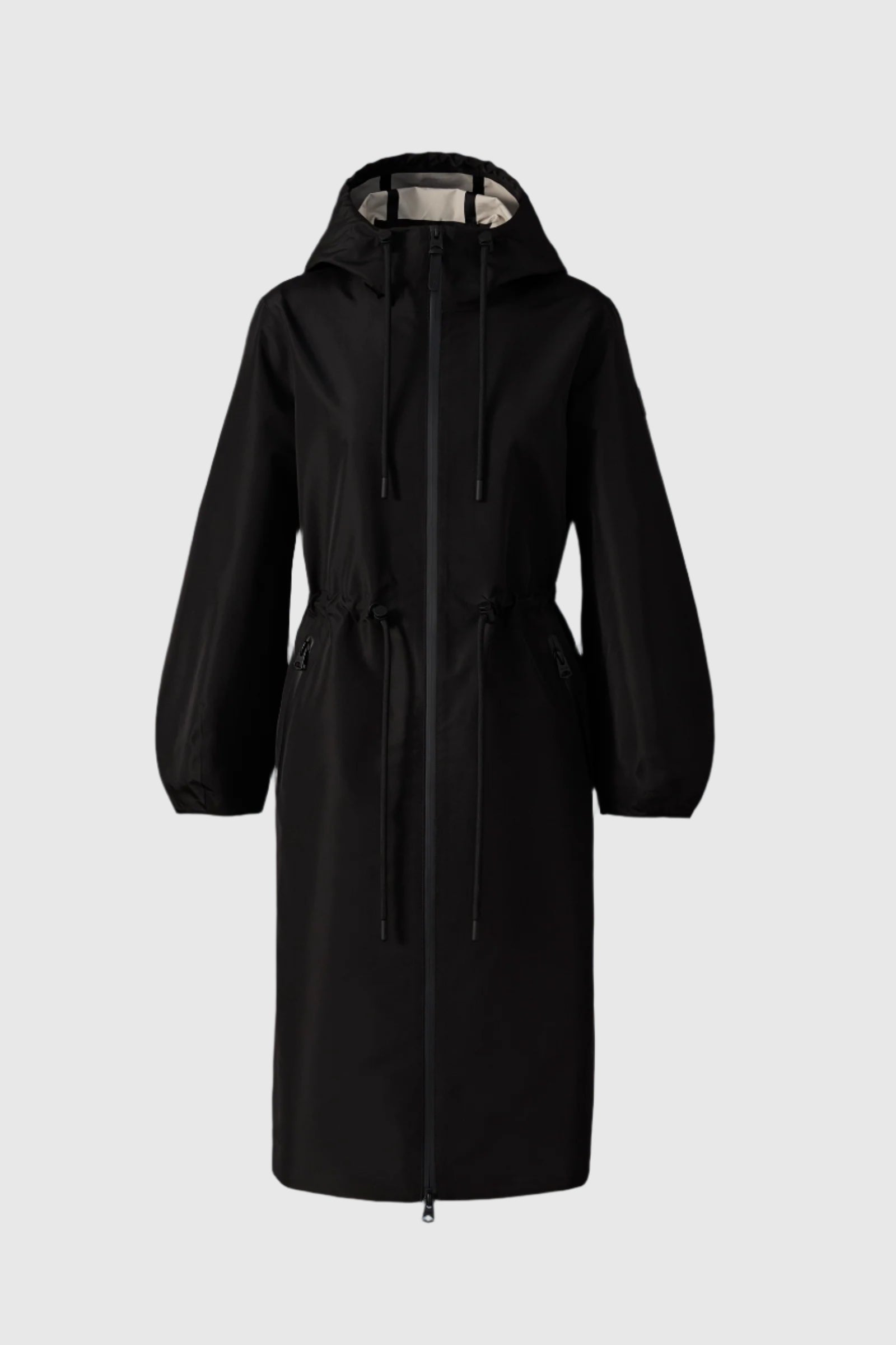 Mekelle-Z, Long recycled technical rain coat | Mackage® UK