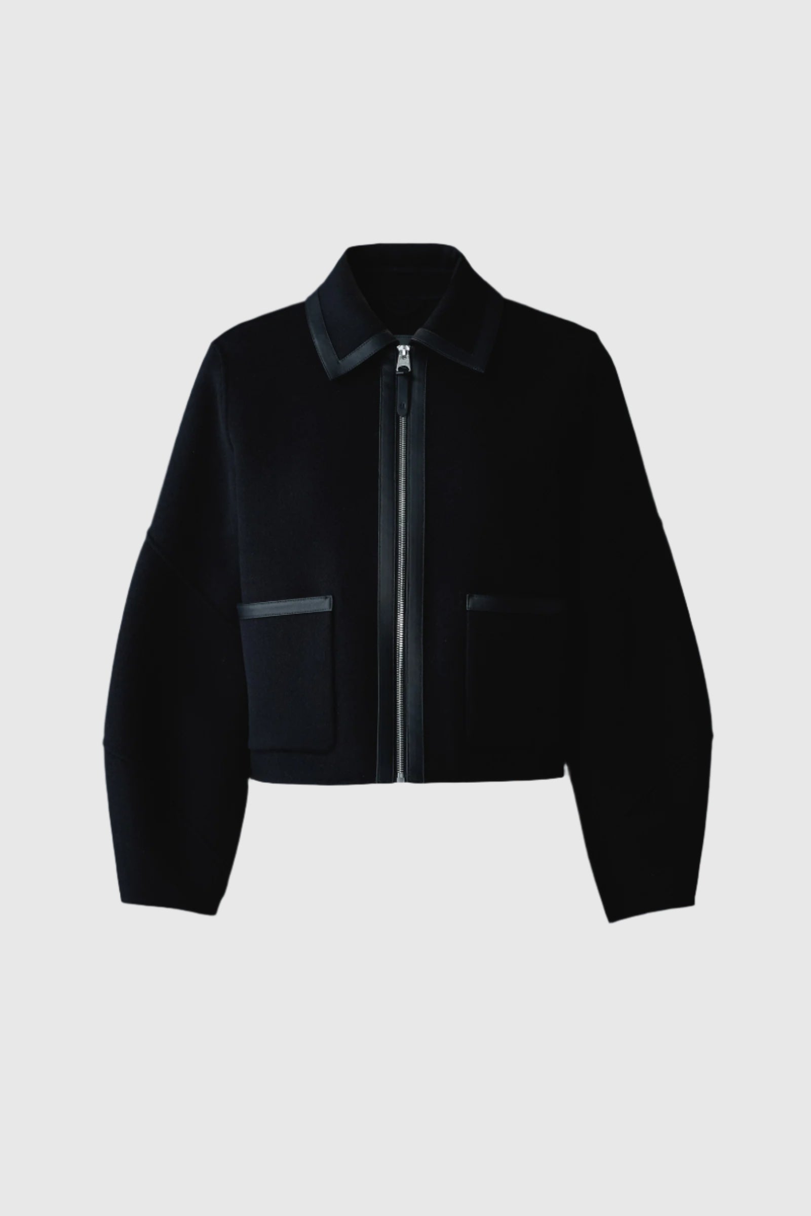 SOLANA double-face wool balloon sleeved short jacket for Women