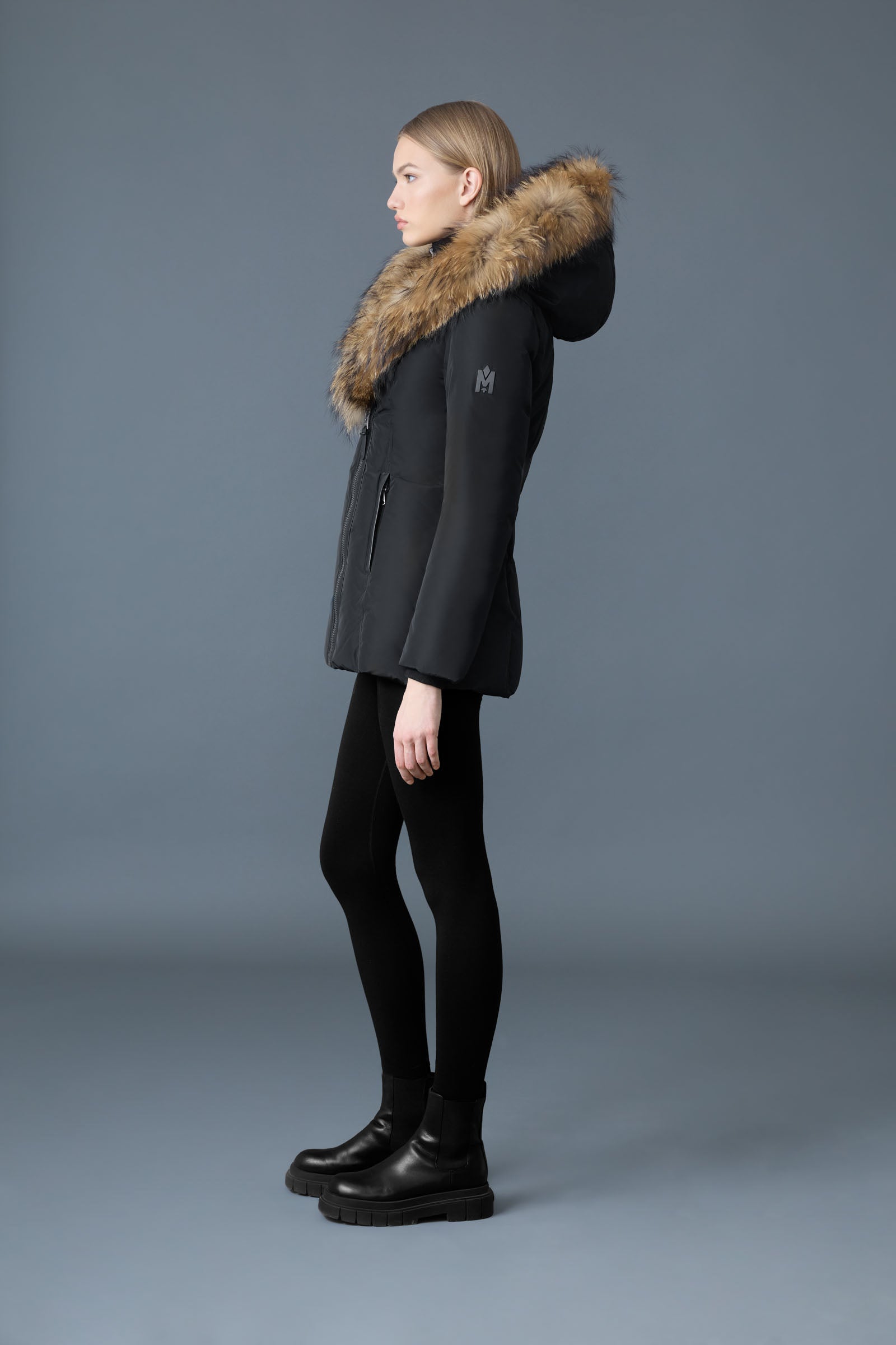 ADALI-F Down coat with fur for Women | Mackage® UK