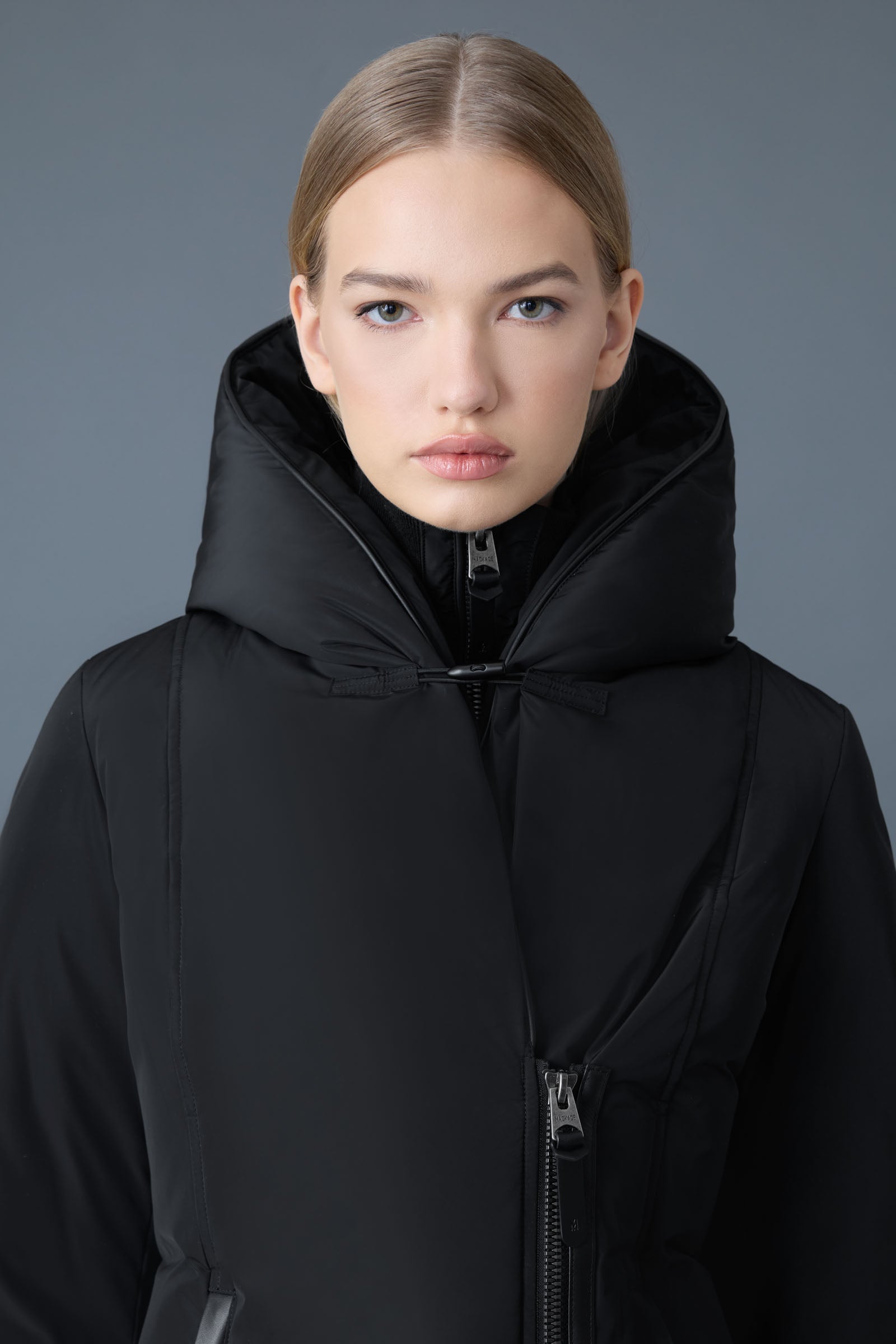 Adali-NFR, Down coat with Signature Mackage Collar for ladies