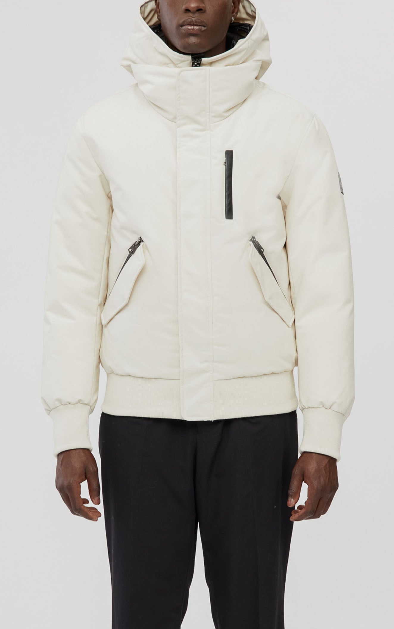 DIXON-NFR 2-in-1 Down bomber jacket with hooded bib for Men