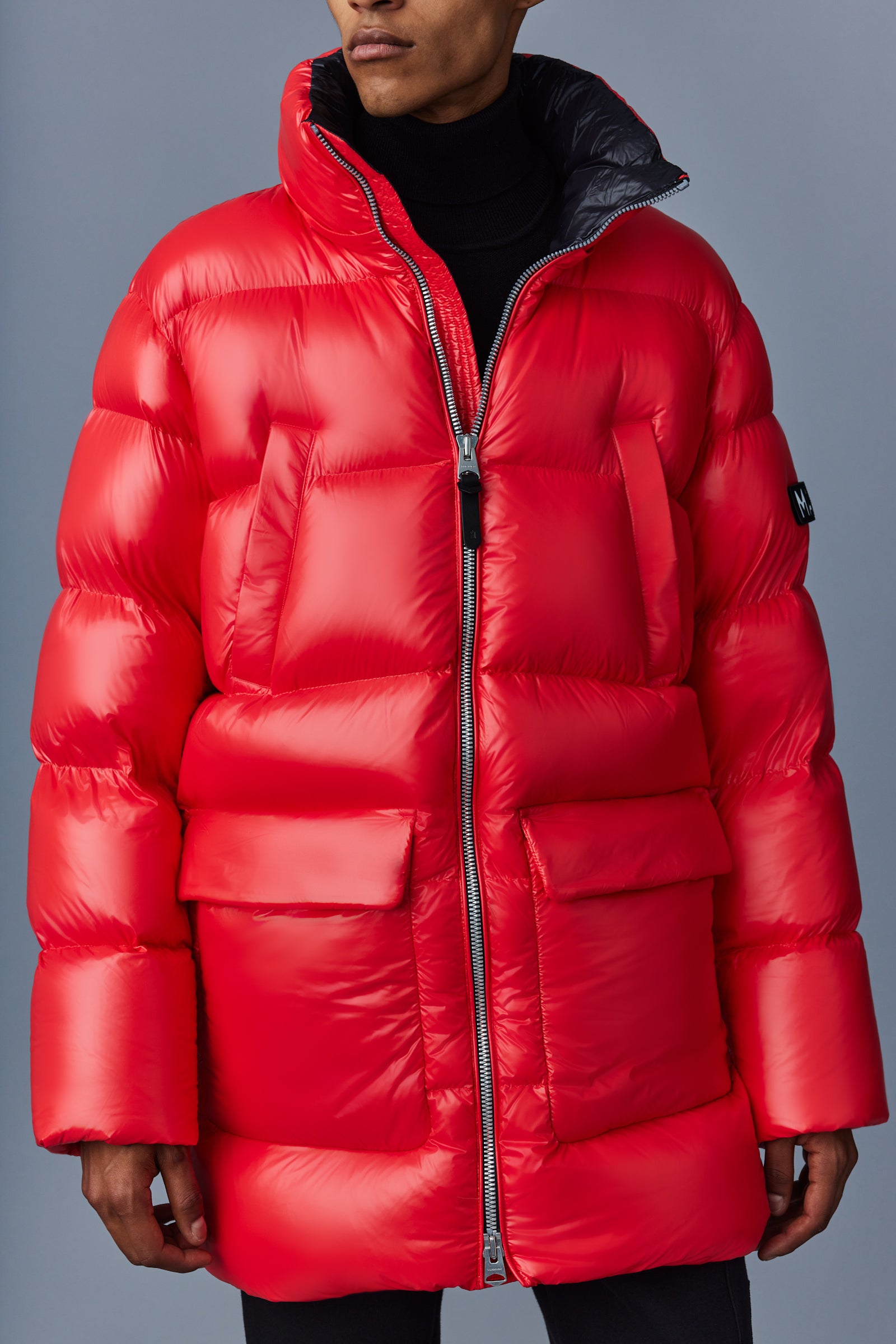 Kendrick Lustrous light down parka with hood for men Mackage UK