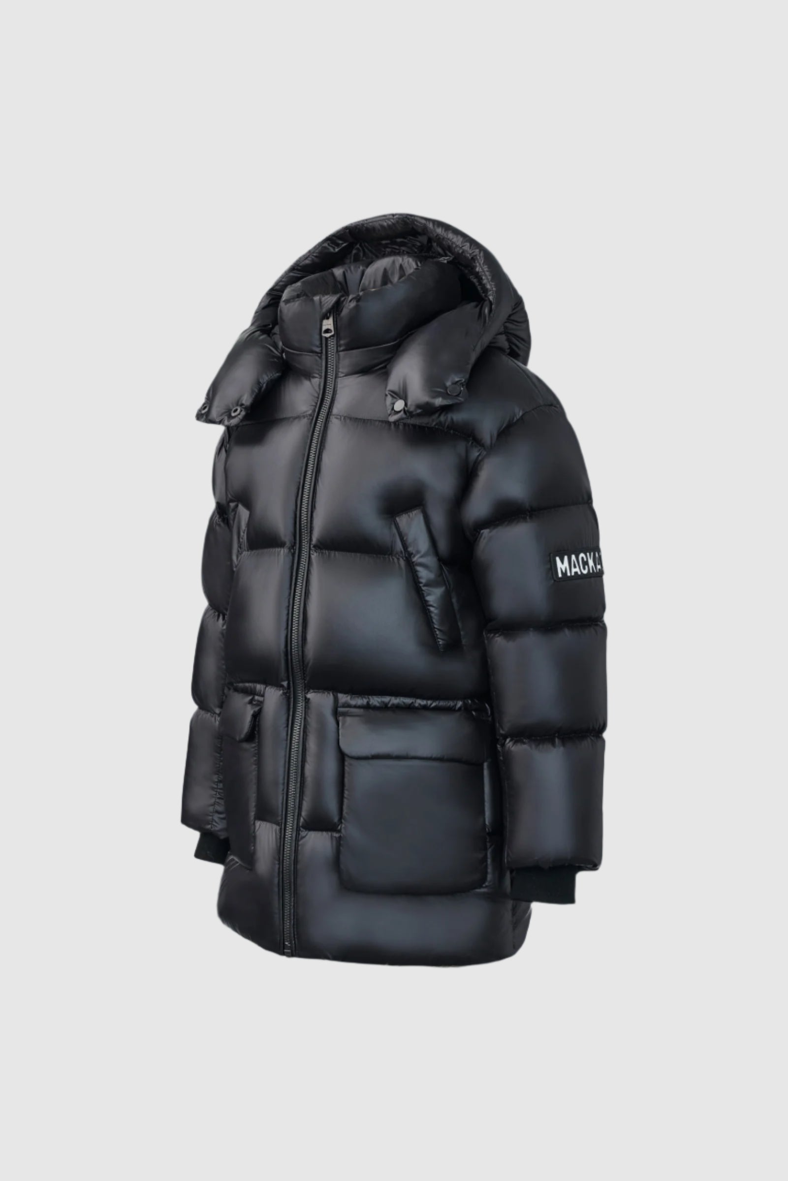 Kennie, Lustrous light down parka with hood for kids (8-14